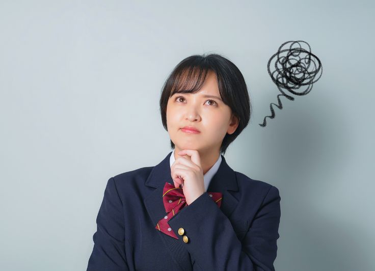 悩んでいる学生