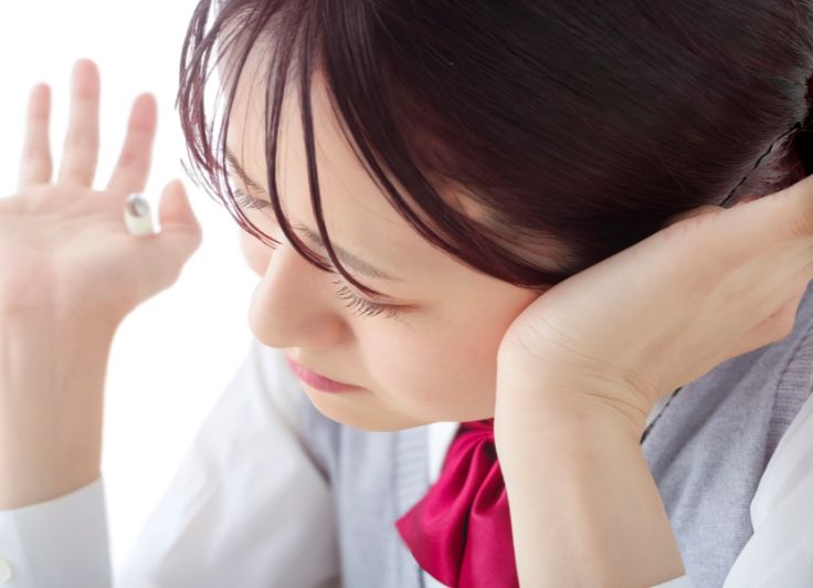 悩んでいる学生