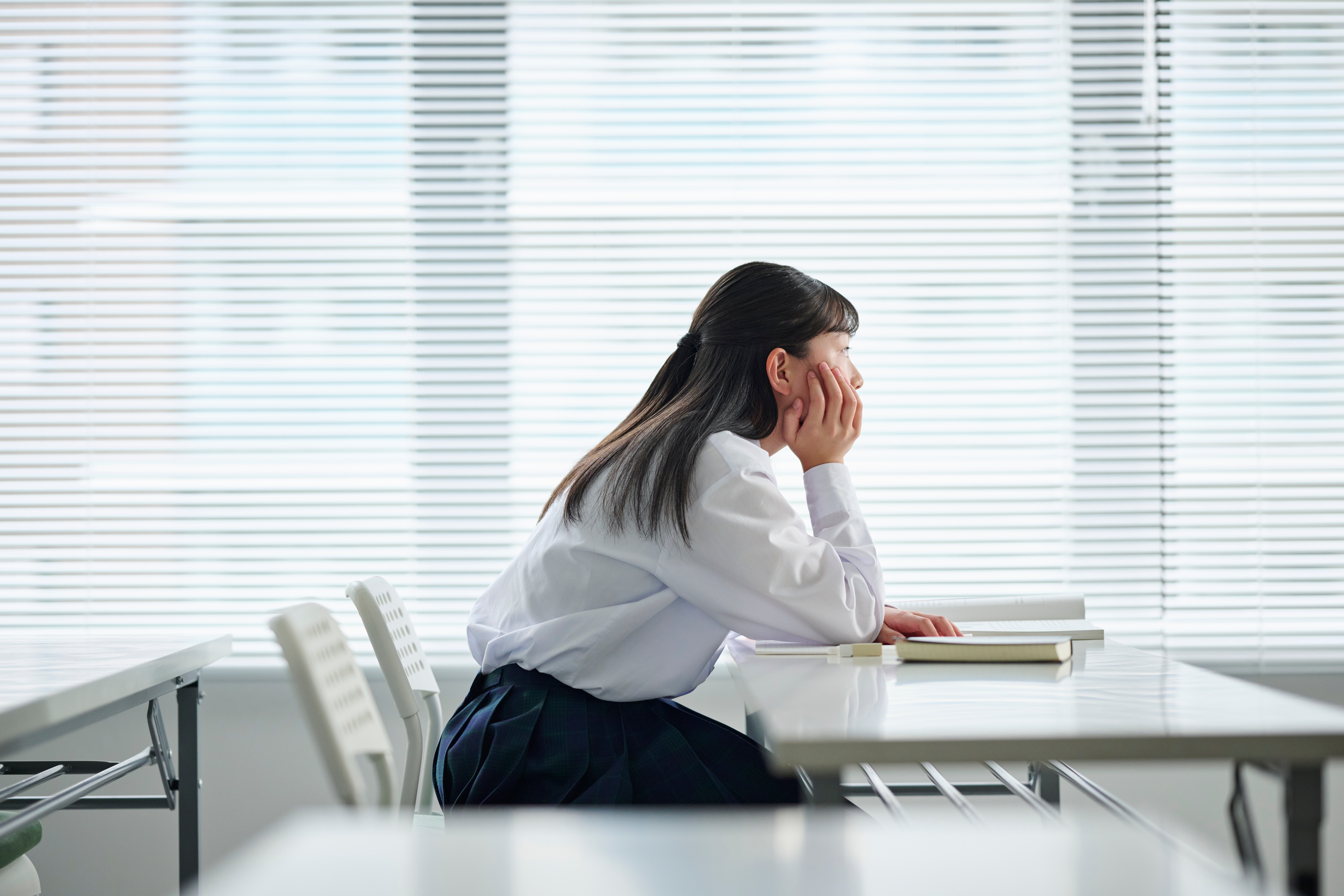 悩んでいる学生