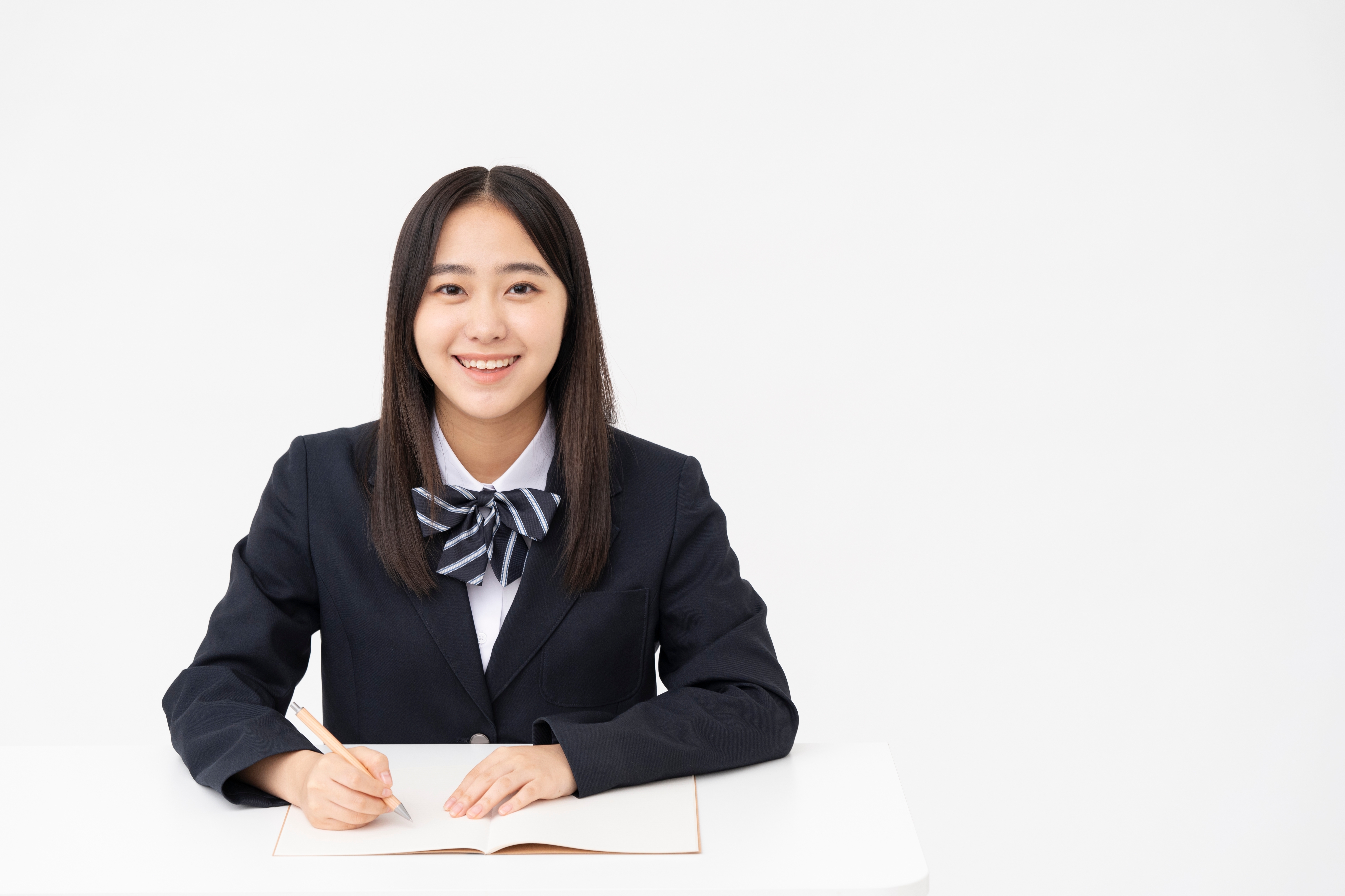 笑顔の女子学生