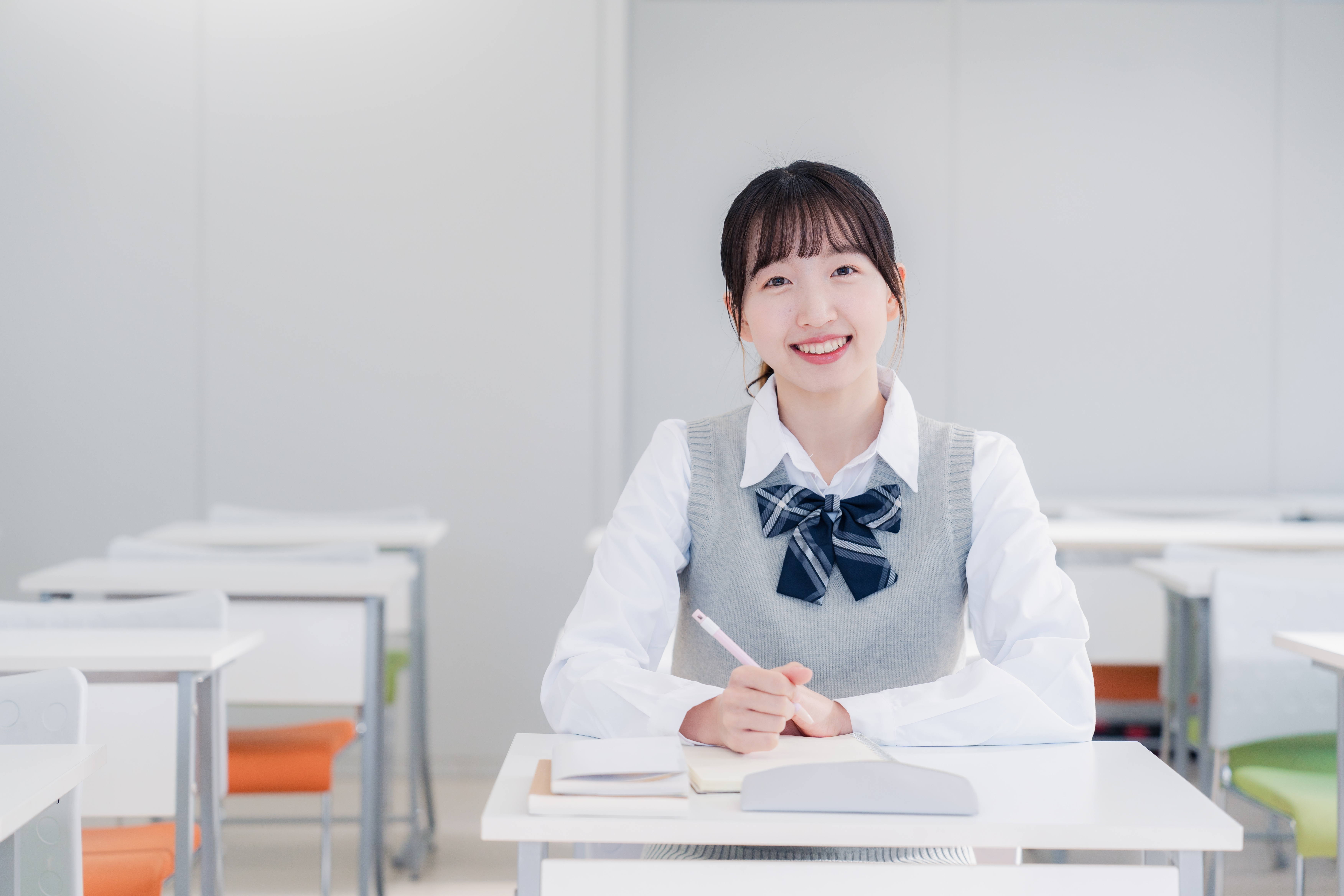 時計を見ながら勉強