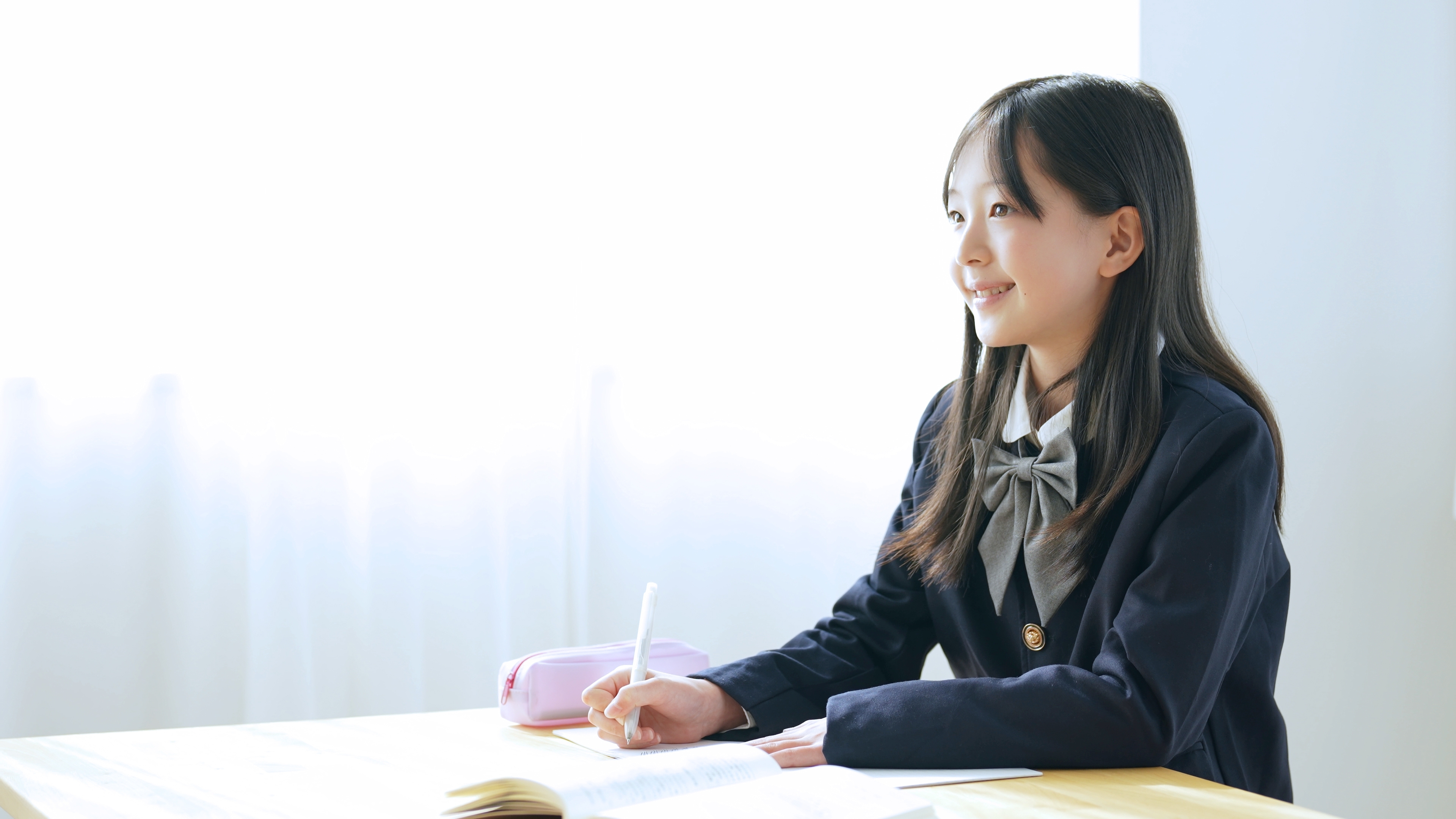 時計を見ながら勉強